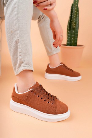 Luis a Costa LC101 Taba Süet Kadın Sneaker
